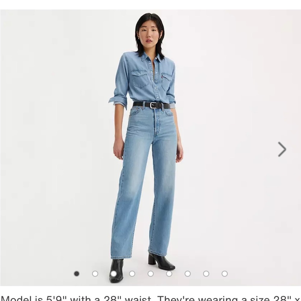 Levi’s rib age straight ankle, 33x27, NWT